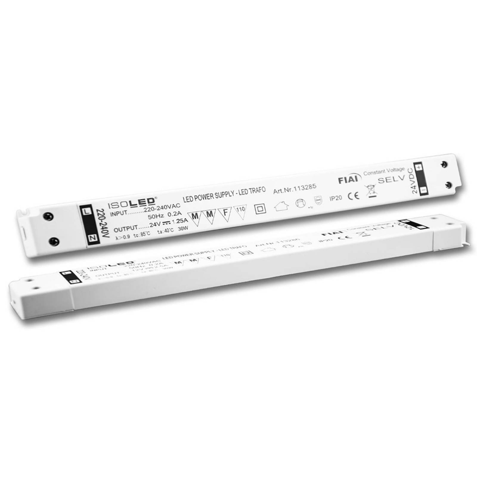 LED Trafo 24V/DC, 0-30W, slim