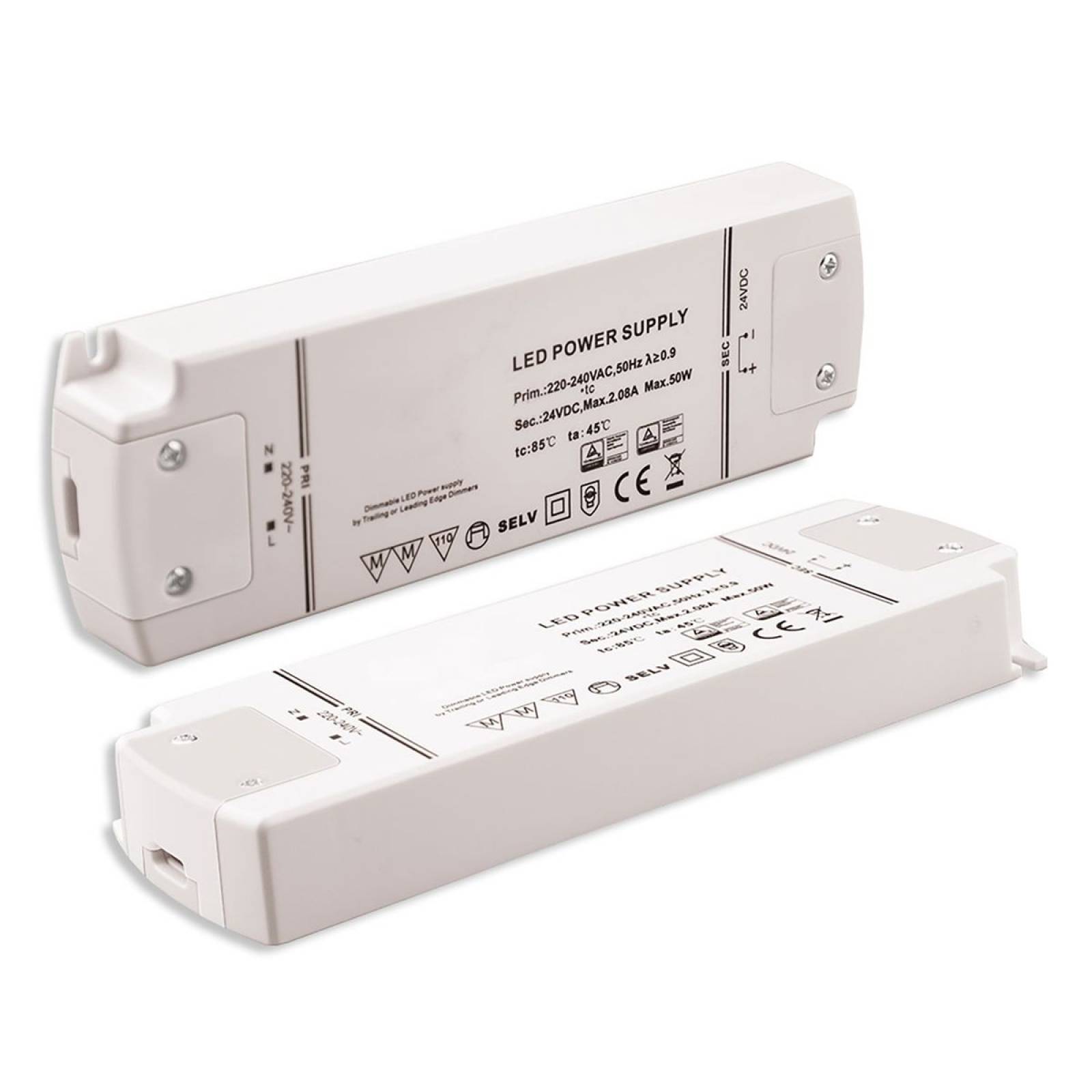 LED Trafo 24V/DC, 0-50W, dimmbar