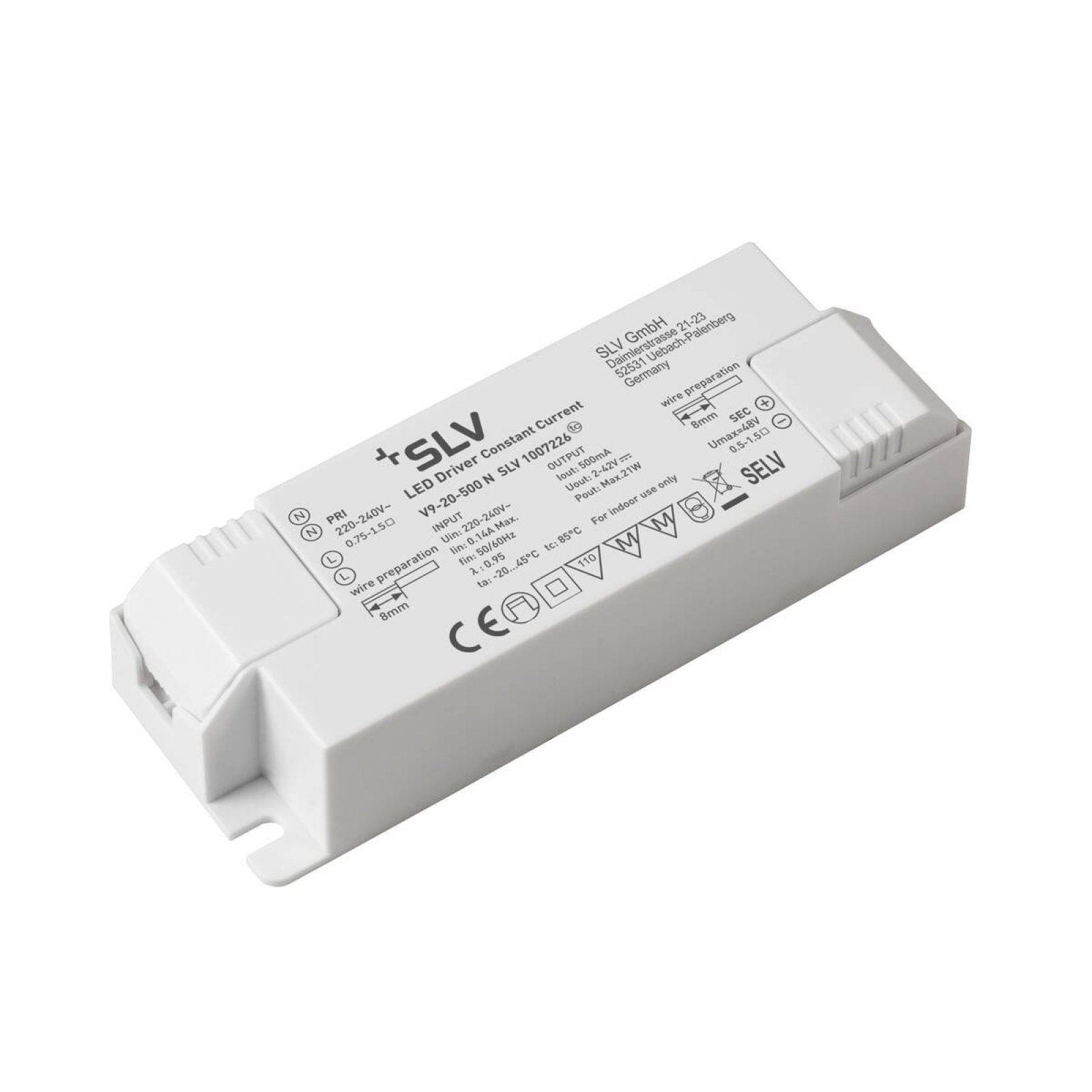 LED Treiber Konstantstrom 500mA max. 21W SLV