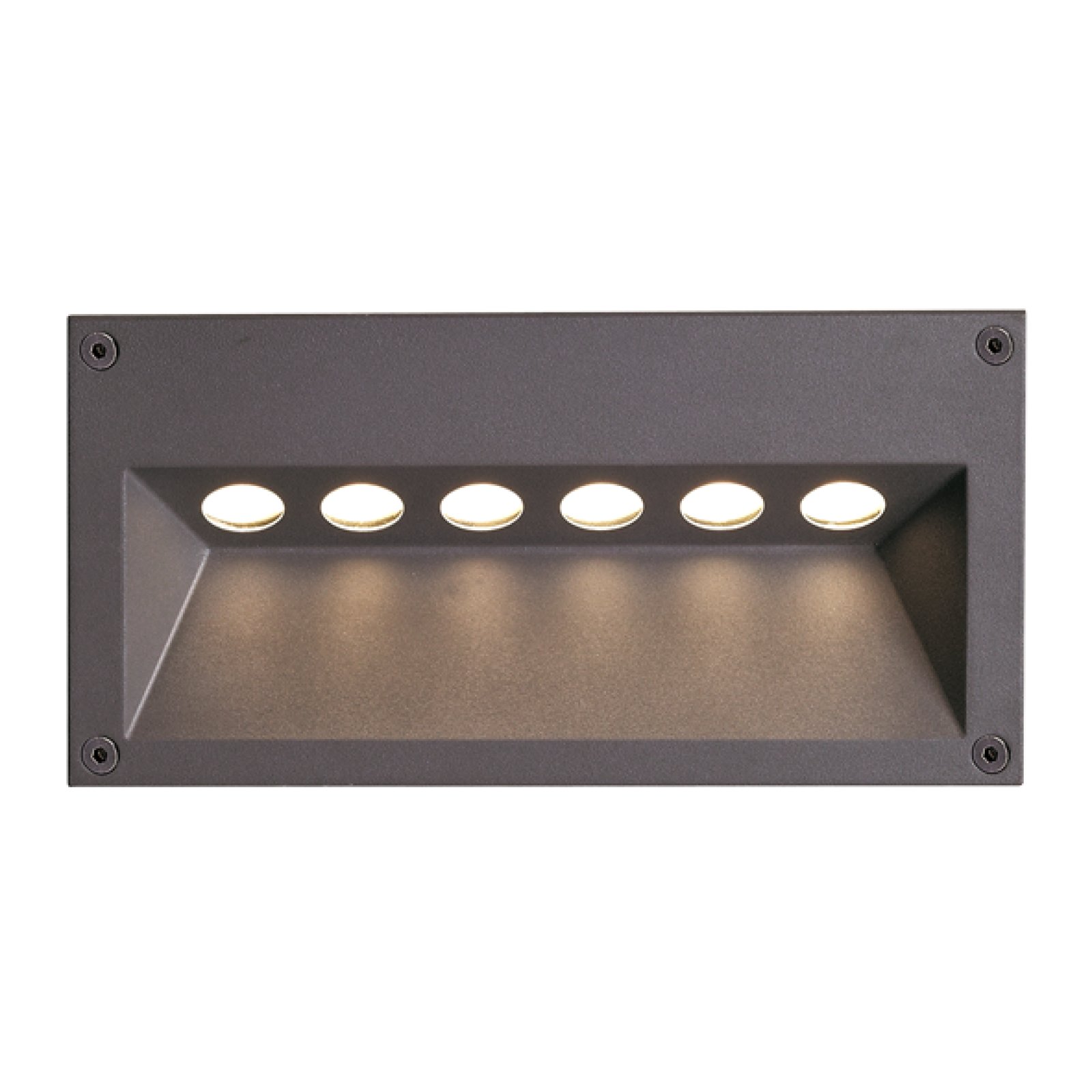 LED Treppen-/Wandeinbauleuchte f�r Au�en, DOTTY rechteckig 226x114, warmwei�