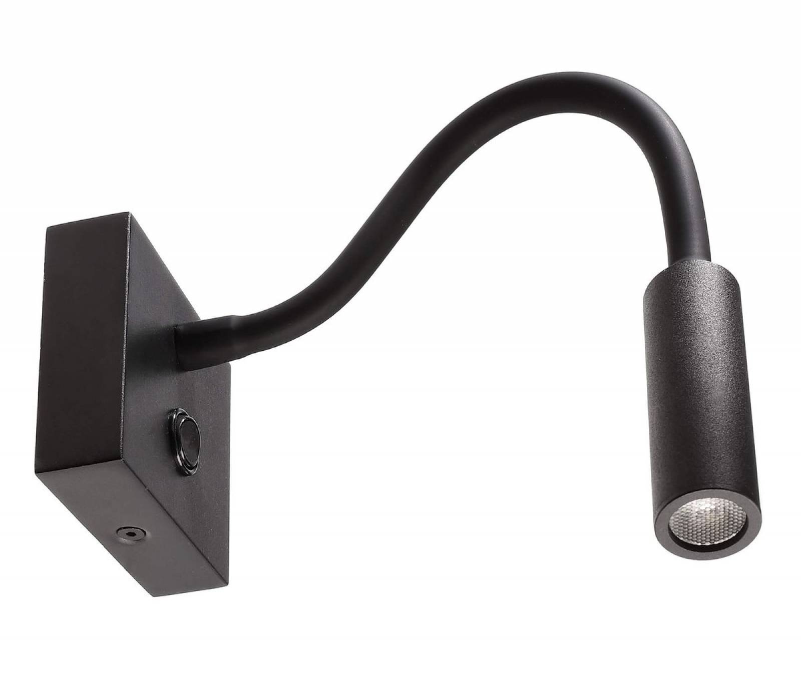 LED Wandaufbauleuchte Brahe I in schwarz, 3000K, 175lm, 3,30W