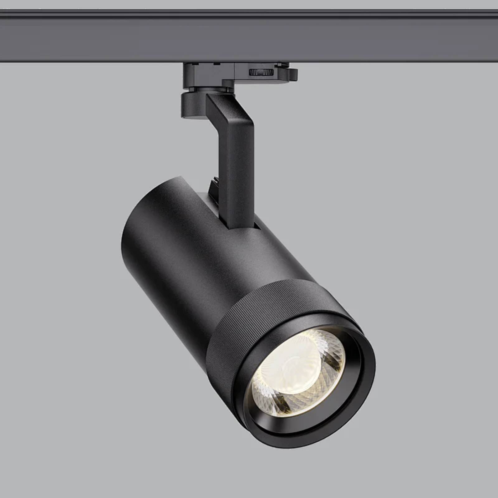 LED Zoom A1 20W 3-Phasen-Strahler mit Plug-In Netzteil schwarz, 4000K, 230V dimmbar