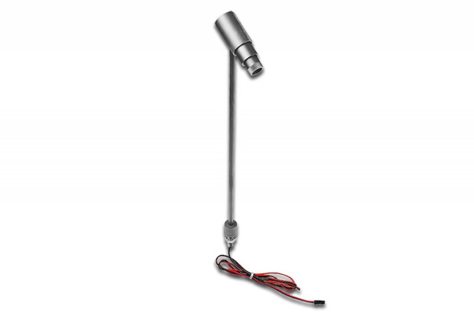 LED Zoom Vitrinenspot 350mA 1,0W fokussierbarer LED-Strahler Alu silber, 4000K