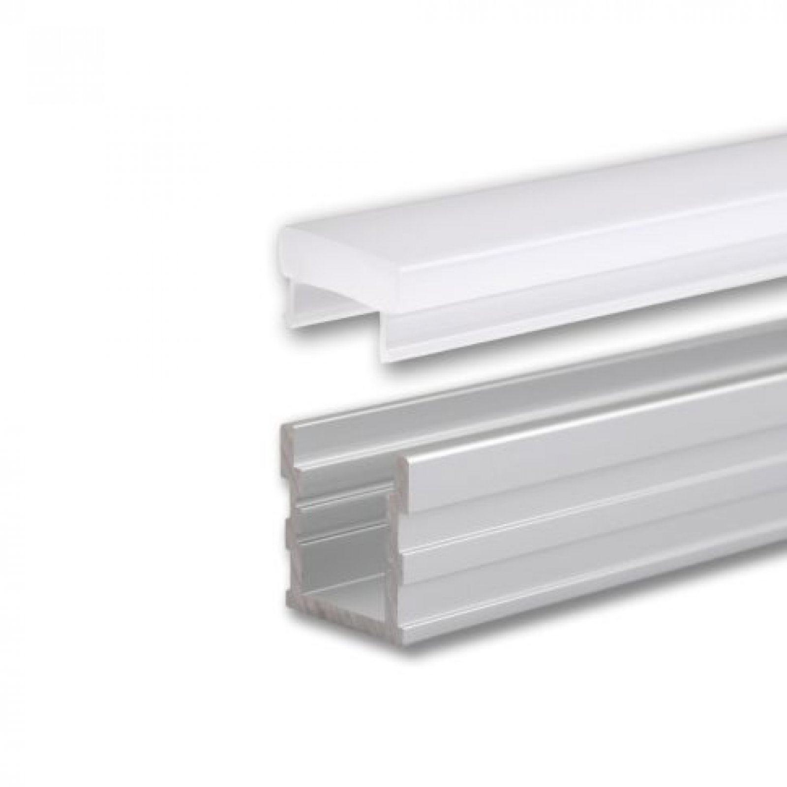 LED befahrbares Alu Montageprofil 2m inkl. Cover opal, GROUND-OUT16