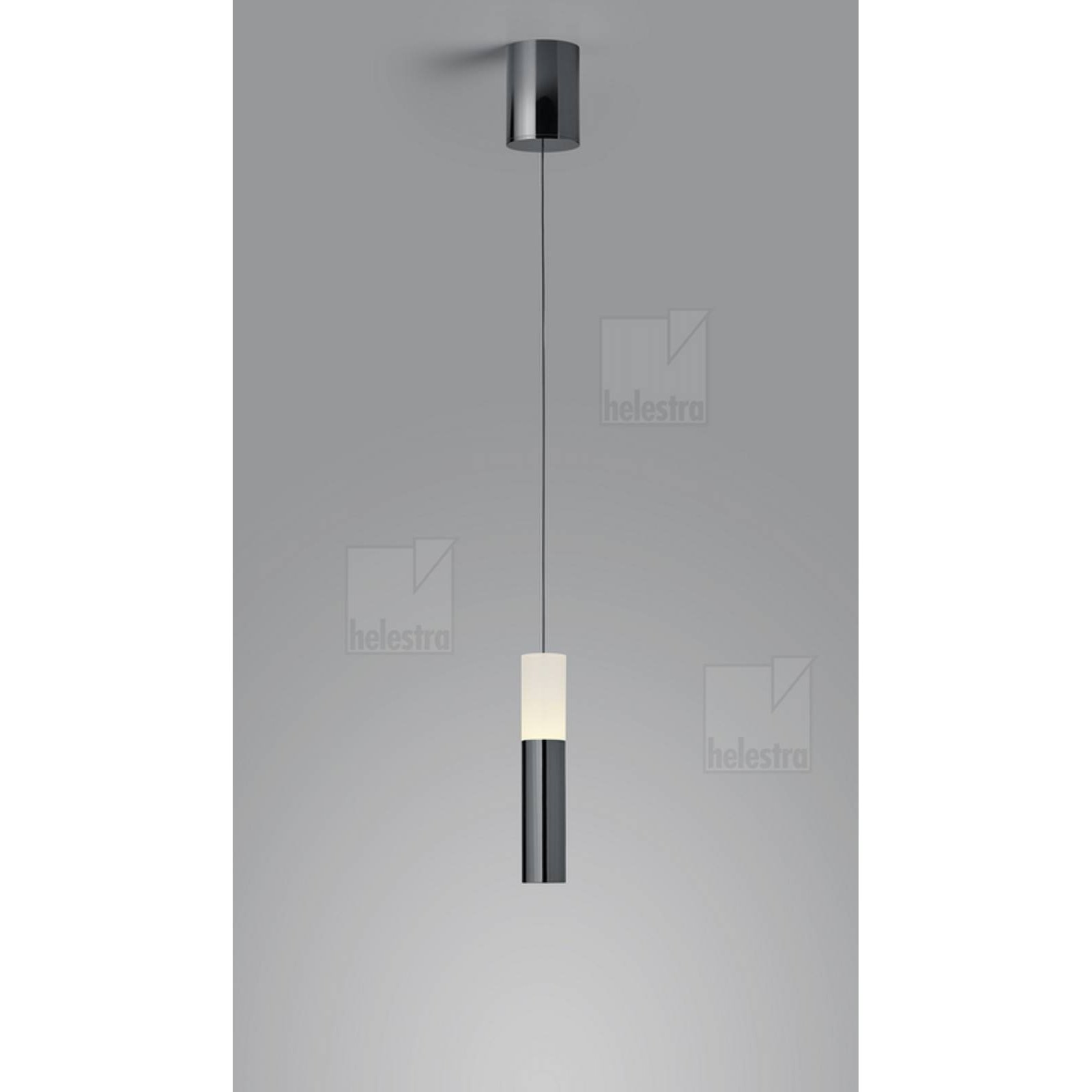 LIDOS LED Pendelleuchte schwarz-chrome 11W, 2700K, 10-1800mm h�henverstellbar