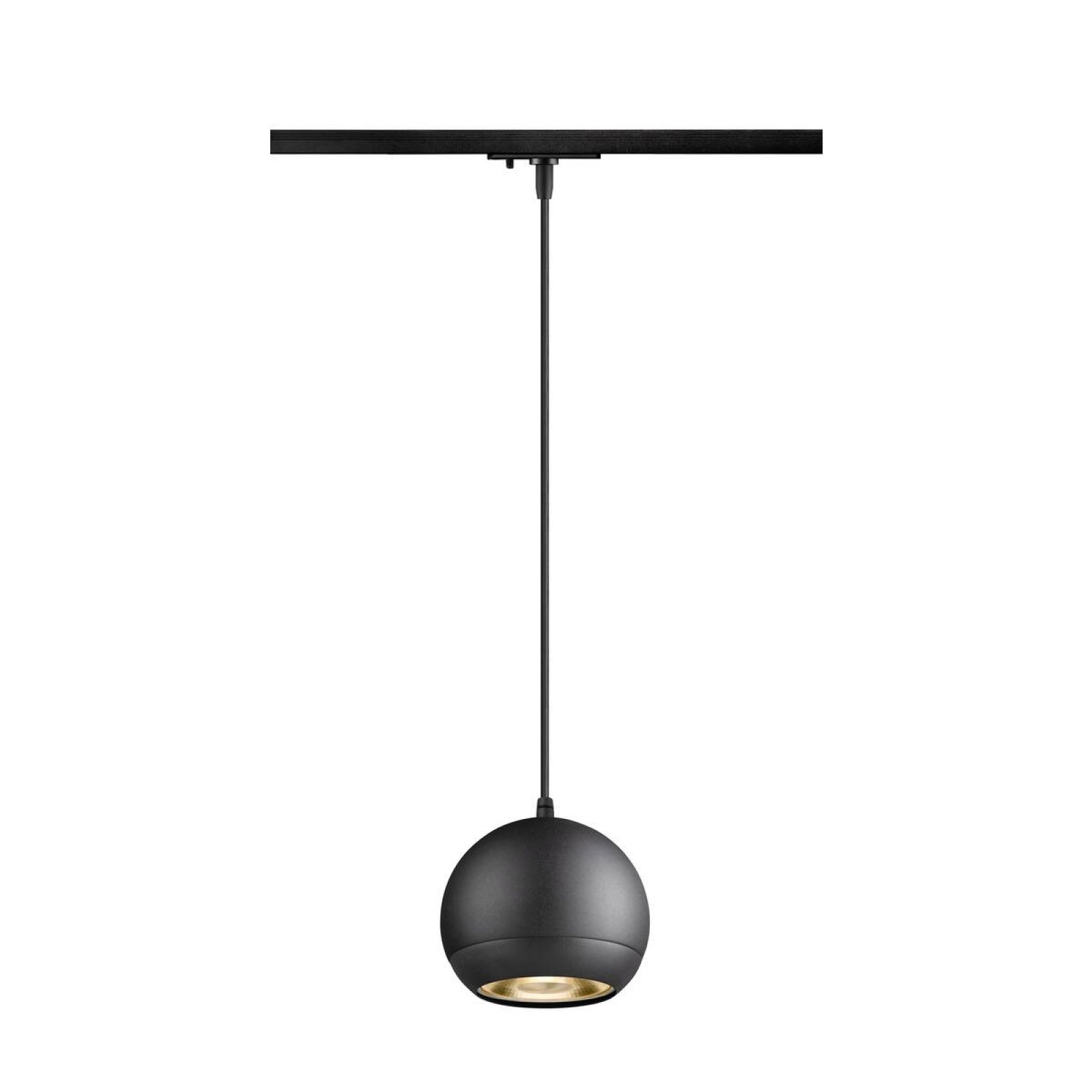 LIGHT EYE 150 Pendelleuchte f�r 1-Phasen-Stromschiene, schwarz matt, max. 75W