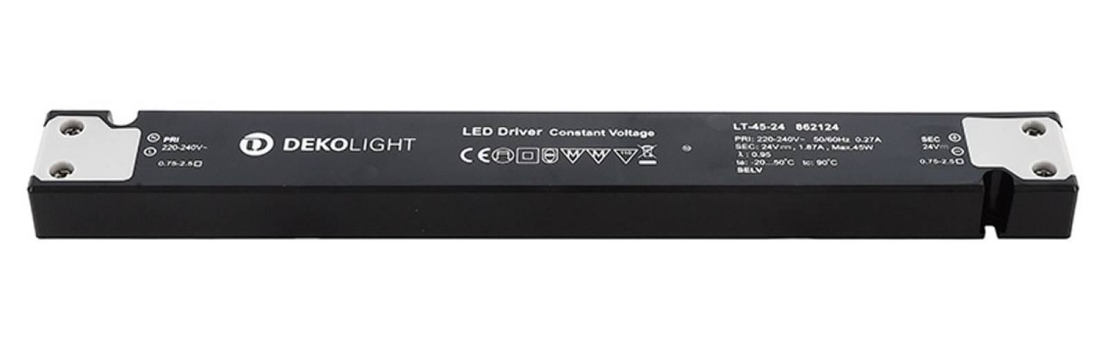 LONG-FLAT, LT-45-24 Wei�, Netzger�t, 45W, 220-240V AC/50-60Hz, 24V DC, 0-187 mA