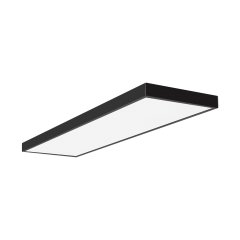 LED Deckenleuchte Aufbaupanel rechteckig, ColorSwitch, CRI90, schwarz, 1200x300mm