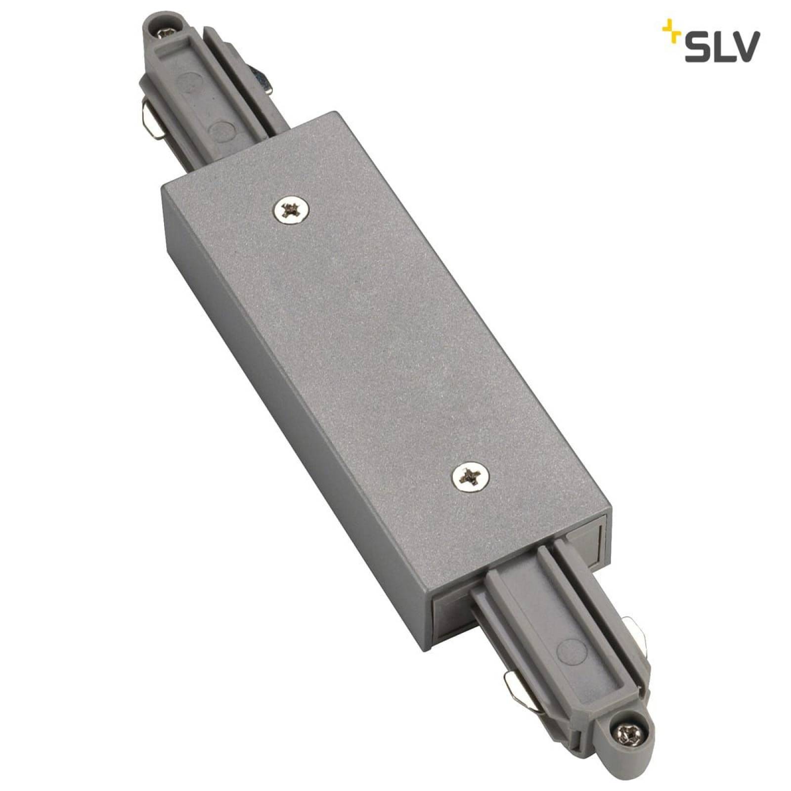 L�ngsverbinder f�r 1-Phasen HV-Stromschiene, silbergrau, mit Einspeisem�glichkeit