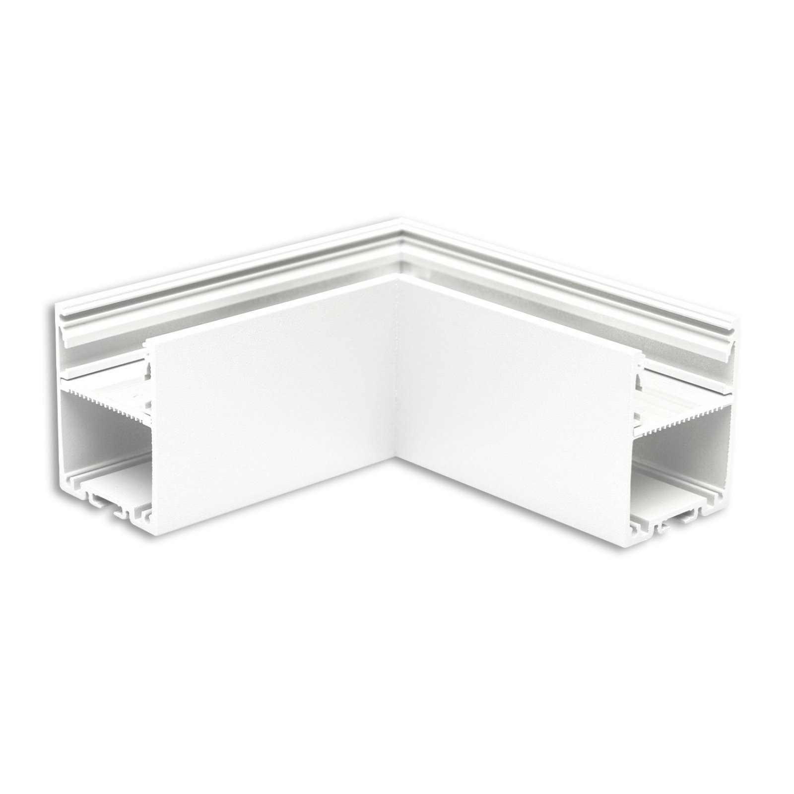 Leuchtenprofil LAMP30 V1 90� Ecke, geschwei�t, 120x120mm, wei� RAL 9003, ohne Cover