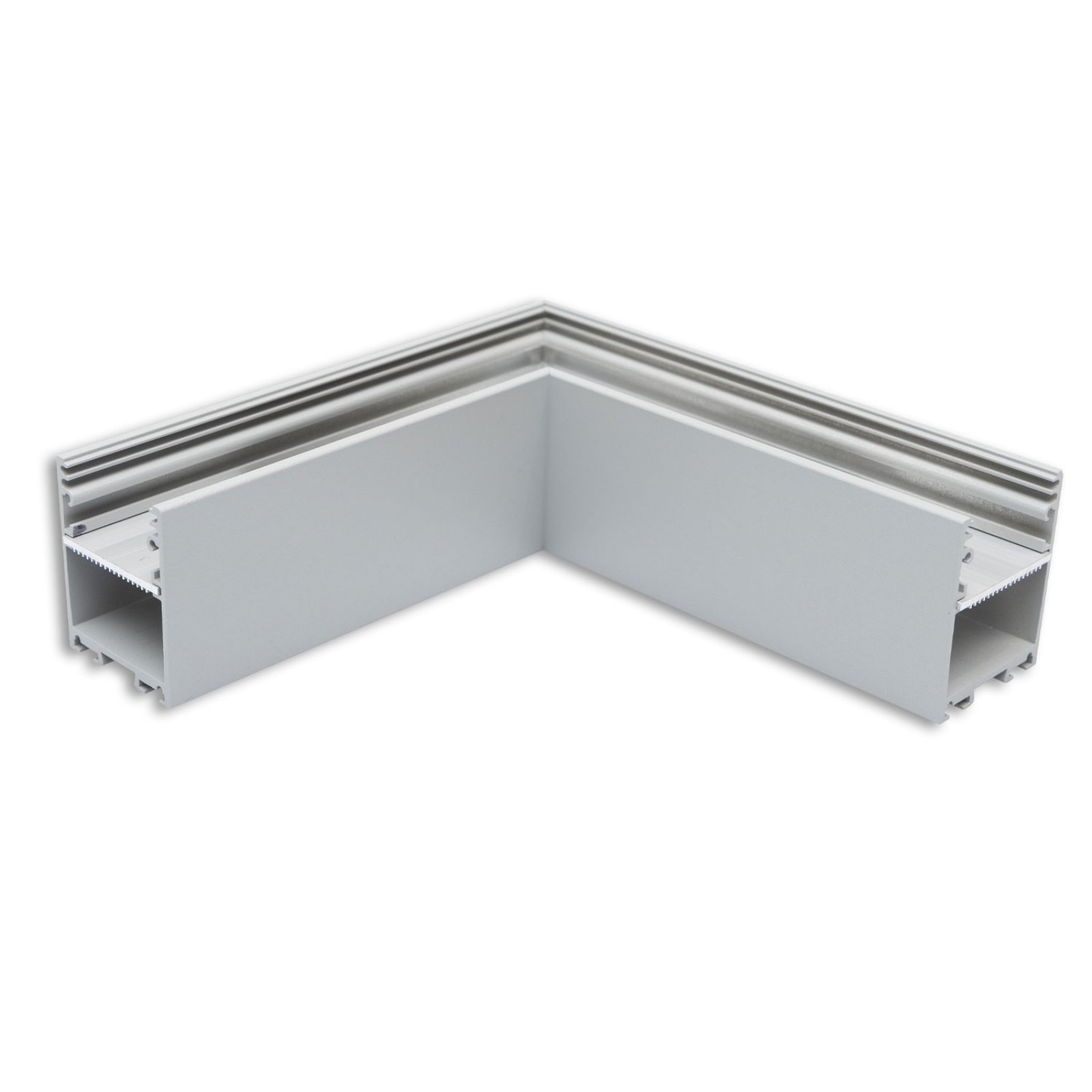 Leuchtenprofil LAMP30 V2 90� Ecke, geschwei�t, 120x120mm, silber , ohne Cover