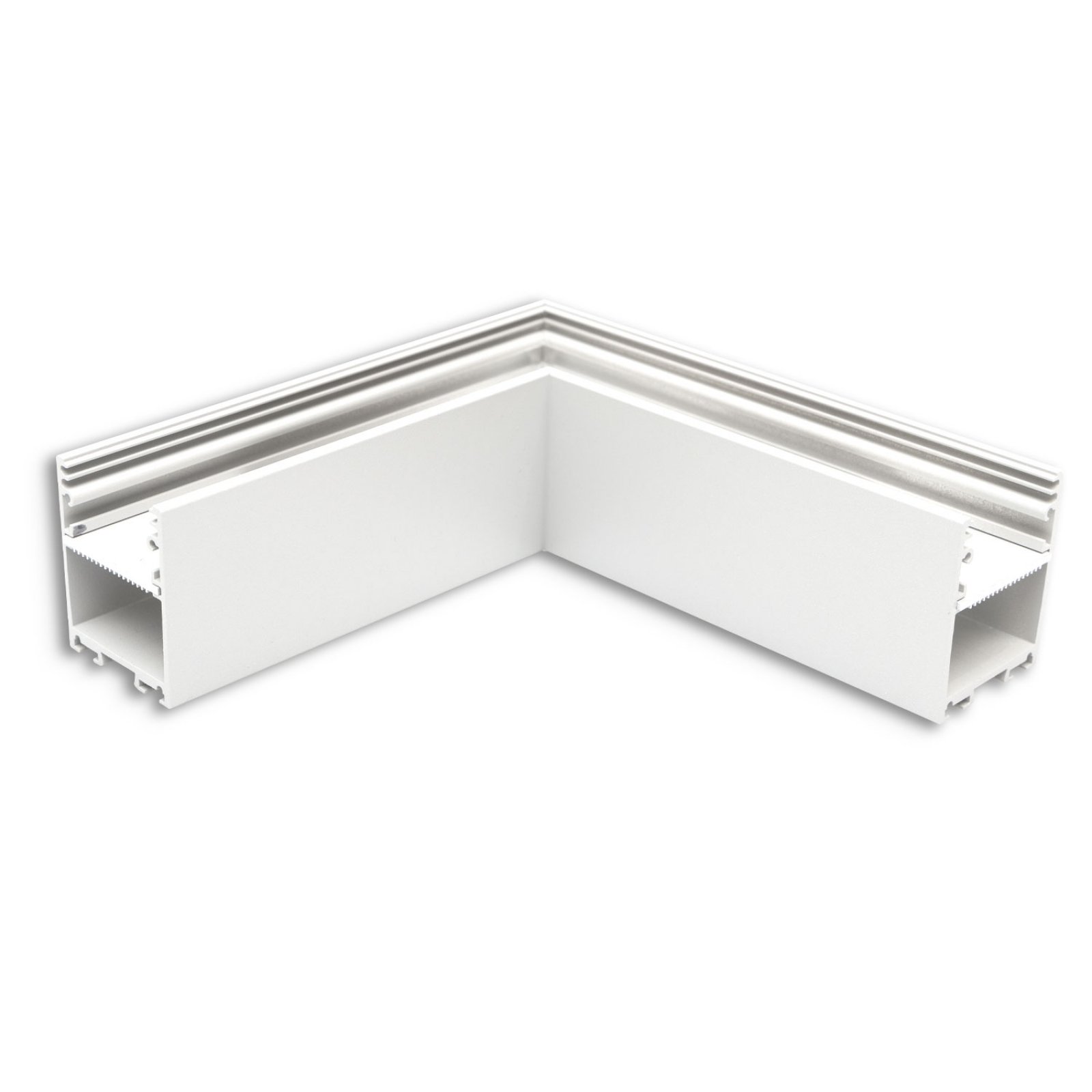 Leuchtenprofil LAMP30 V2 90� Ecke, geschwei�t, 120x120mm, wei� RAL 9003, ohne Cover