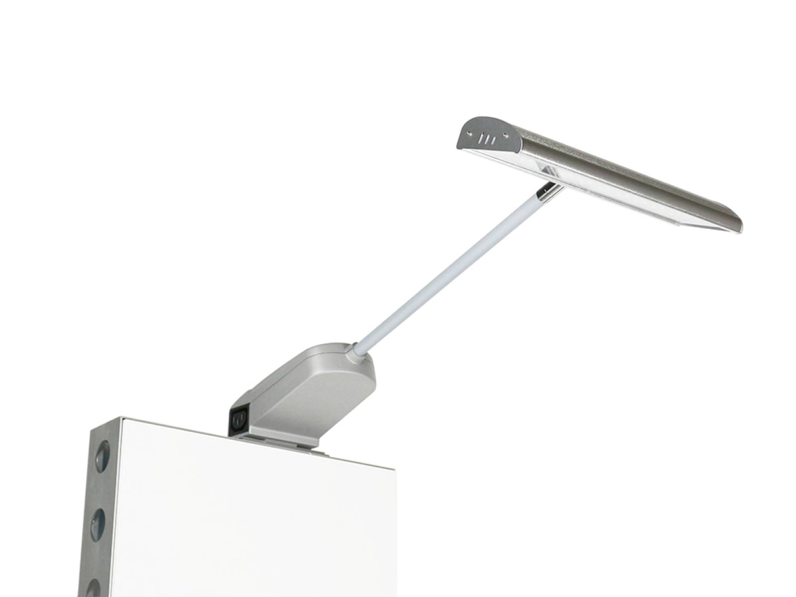 META 25 LED Displayleuchte mit 25W, 5700K, Wieland Anschluss, Alu silber-grau