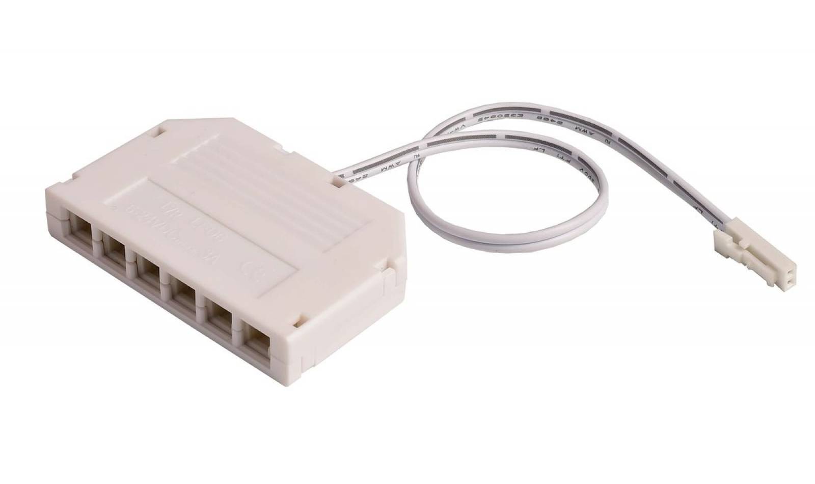 MINI-AMP 6-fach Verteiler (1x Stecker6x Buchse) 20cm 12V/24V max. 3AI P20 L�nge: 38 m