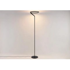 LED Stehleuchte Ringform MELLI F schwarz mit Touchdimmer