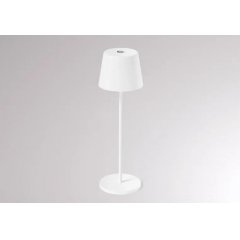 Akku Tischleuchte wei� AESTA ACCU T mit Touch-Dimmer, IP65, max. 9Std.