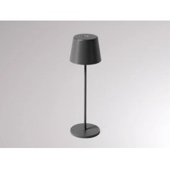 Akku Tischleuchte anthrazit AESTA ACCU T mit Touch-Dimmer, IP65, max. 9Std.