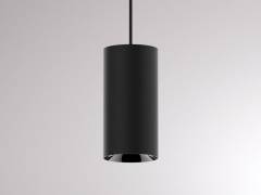 2-Phasen-Pendelleuchte DARK NIGHT XS VOLARE 17W, Schwarz, Chrom, Schwarz, LOXONE, 3000K