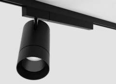 2-Phasen-Strahler MOVA L BASIC VOLARE 8W, Schwarz, 17� mit Glas, 3000K