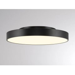 Deckenaufbauleuchte IP54 DESCO PRO L �45cm schwarz, direkt-indirekt, dimmbar