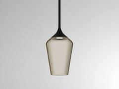 2-Phasen-Pendelleuchte COCKTAIL S VOLARE 10W Glas braun, grau, 3000K