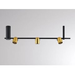 LED Deckenaufbauleuchte 3 Spots, NUUN SD, dreh-/schwenkbar, dimmbar, 90cm
