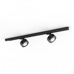 Molto Luce MAG TRACK SET 2 x LED Strahler 3000K, 1m 3-Phasen-Schiene, schwarz, dimmbar