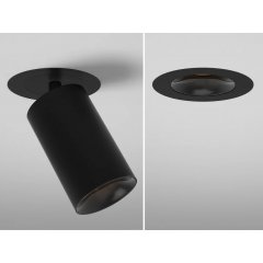 LED Einbau-Aufbaustrahler versenkbar Dark Night S 2In1, schwarz-schwarz, 60�