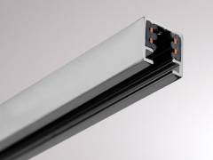 2-Phasen-Aufbaustromschiene VOLARE TRACK 230V, 1m, Chrom