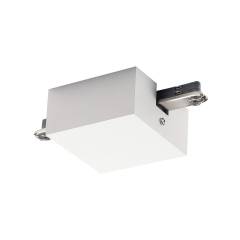 Mitteleinspeisung mit Baldachin f�r 2-Phasen-Schiene VOLARE TRACK, Wei�