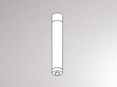 Deckenbefestigung f�r VOLARE TRACK 2-Phasen-Stromschiene, Schwarz, 71mm