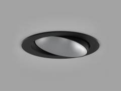 Molto Luce Einbaudownlight �86 DARK NIGHT TURN XS R 9W/13W, Schwarz, SilbeR 4000K