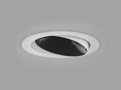 B-Ware Molto Luce LED Einbaudownlight �86mm DARK NIGHT TURN XS R schwarz/wei� 9W/13W