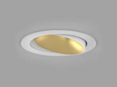 Molto Luce Einbaudownlight �86 DARK NIGHT TURN XS R 9W/13W, Wei�, Gold, 4000K