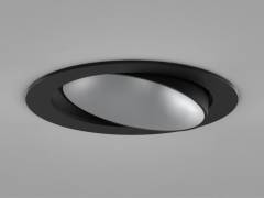 Einbaudownlight �105mm DARK NIGHT TURN SMALL R, 13W/19W, Schwarz, Silber, 3000K