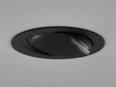 Einbaudownlight �105mm DARK NIGHT TURN SMALL R, 13W/19W, Schwarz, Schwarz, 3000K