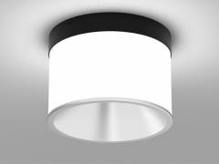 Deckenaufbauleuchte DARK NIGHT LGP SDI 40W, Schwarz, Silber, 4000K