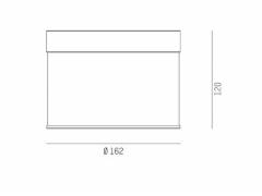 Deckenaufbauleuchte DARK NIGHT LGP SDI 40W, Wei�, Silber, 2700K