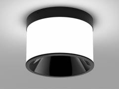 Deckenaufbauleuchte DARK NIGHT LGP SDI 40W, Schwarz, Schwarz, 2700K