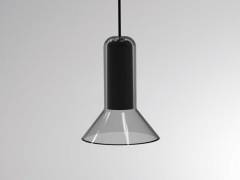 Glas-H�ngeleuchte CORPA VOLARE, GU10 max. 9W, BASS VOLARE, Grau, Silber matt