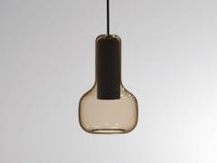 Glas-H�ngeleuchte CORPA VOLARE, GU10 max. 9W, IRIS S VOLARE, Champagner, Wei�