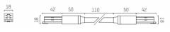 Flexverbinder f�r VOLARE 2-Phasen-Schiene Molto Luce, Silber matt