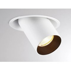 LED Deckeneinbaustrahler ELIX R, r�ckversetzter Spot 33�, wei� 2700K, �102mm
