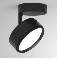 Deckenaufbaustrahler Molto Luce 10W, LITIN 2 SD, Schwarz, Diffusor opal, Schwarz, 3000K