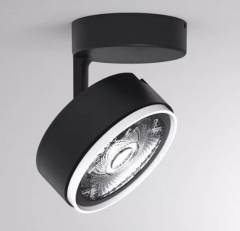 Deckenaufbaustrahler Molto Luce 10W, LITIN 2 SD, Schwarz, 40�, Wei�, 3000K