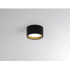 LED Deckenleuchte schwarz-gold TURN ON 2 SD 8W opal, CRI90