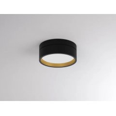 LED Deckenleuchte schwarz-gold TURN ON 2 SD 12W opal, CRI90