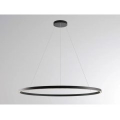 LED Ring-Pendelleuchte PERFORA XL 120cm schwarz, 2700K/3000K umschaltbar