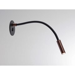 AROK WR Leseleuchte Einbau schwarz-kaffee flexibel, On-Off, 2700K-3000K