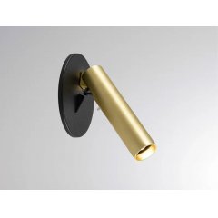 LED Leseleuchte Wandeinbau ANIO II WR schwarz-gold On/Off, 2700/3000K, drehbar
